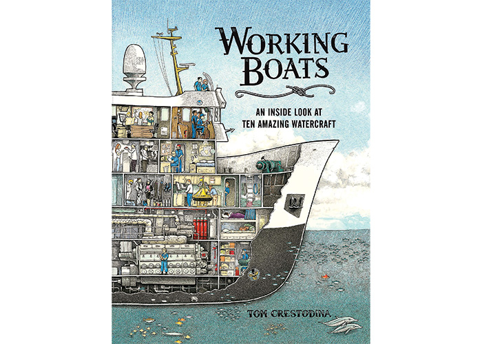 Cover of "Working Boats - An Inside Look at Ten Amazing Watercraft" children's book