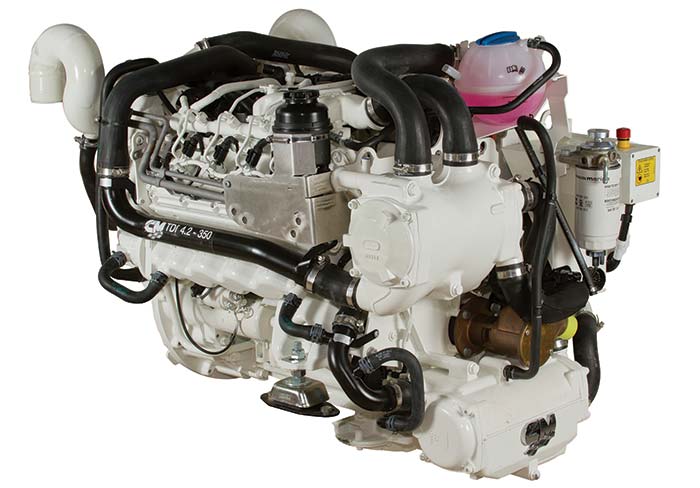 Diesel boat engine