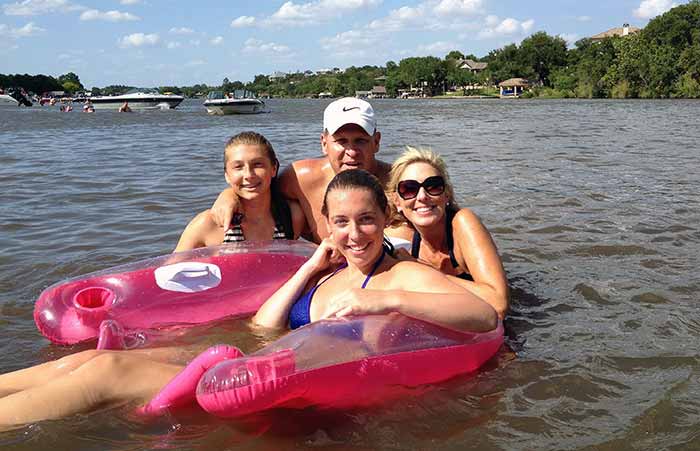 Family fun on the lake