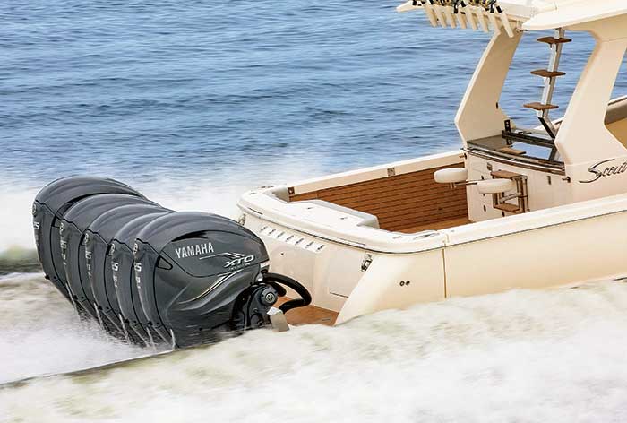 Yamaha outboards running