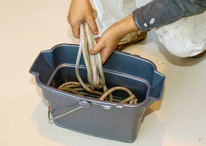 Washi ropes in bucket