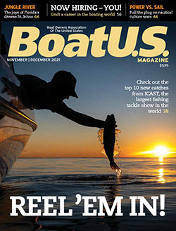 BoatUS Magazine November -December 2021 cover