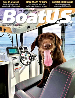 BoatU.S. magazine cover for the 2024 February-March issue