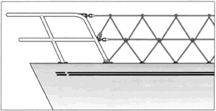 Bow Netting Lifeline Cord