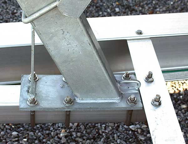 U-bolts Attached to Trailer