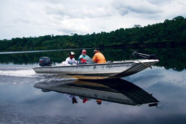 Boating on the Amazon River