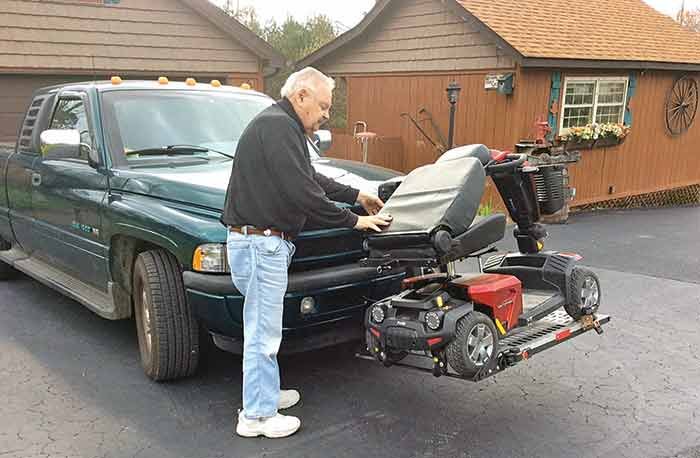 Installing wheelchair lift on pickup truck