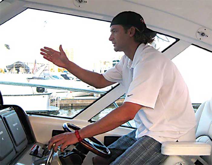 Bronson Arroyo Pitches Into The Boating Zone