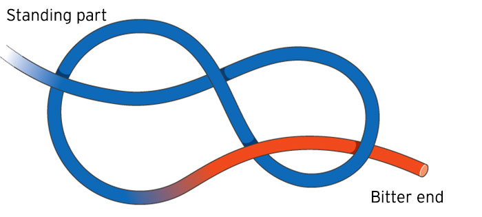 Figure eight knot illustration