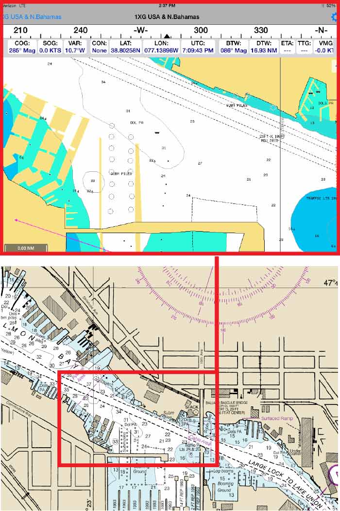 Ballard Harbor charts