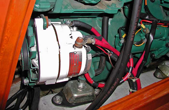 Alternator and starter motor terminals unbooted