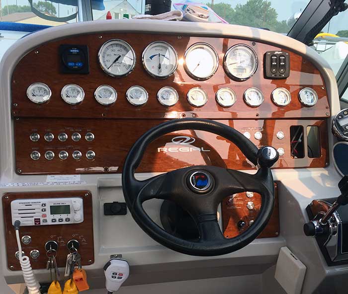 New boat dashboard