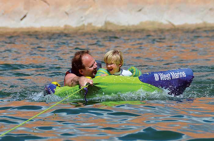 Rafting fun on Lake Powell