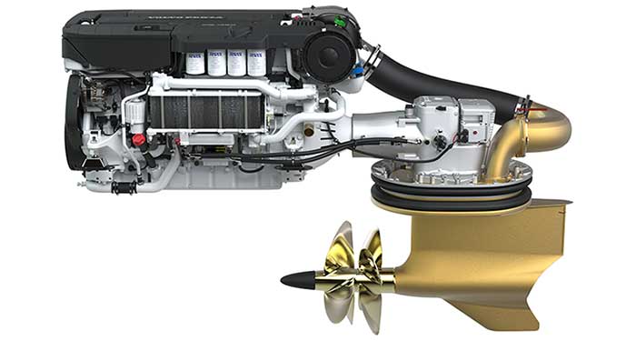 Volvo-Penta D13 1,000-horsepower diesel inboard engine