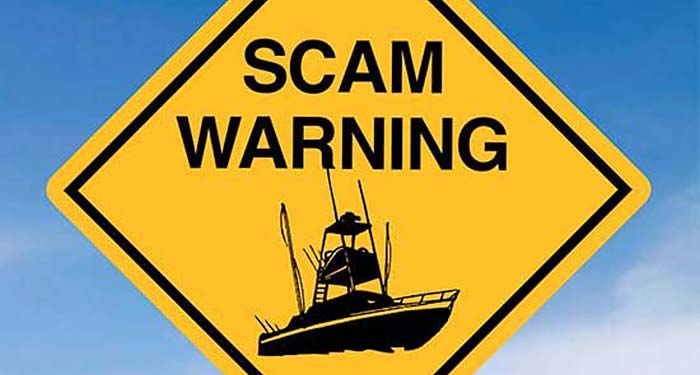 Scam warning sign