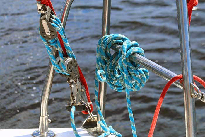 Sailboat ropes