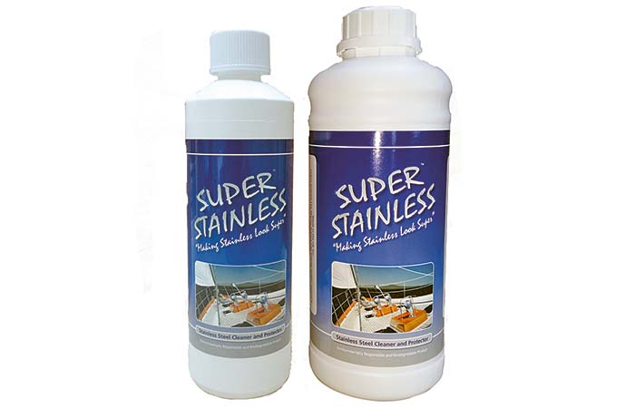 Two bottles of Super Stainless stainless steel cleaner