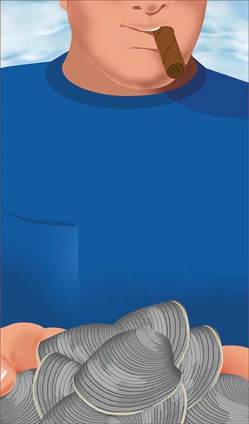 San Souci clams illustration