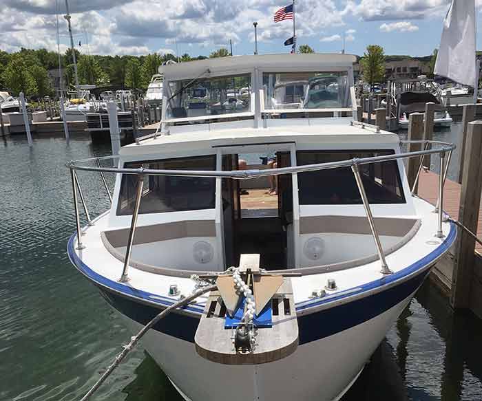 It Is a 1976 Marinette 28 after renovation