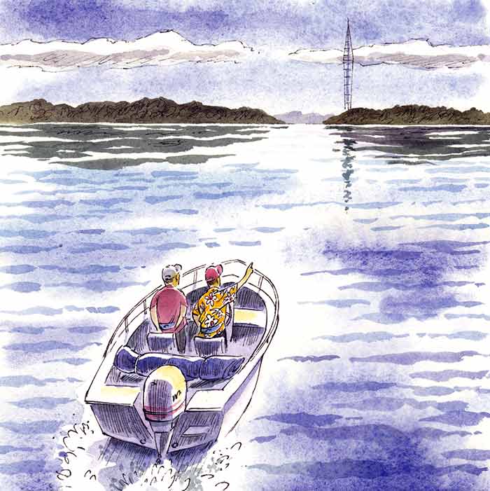 First best day on the water illustration