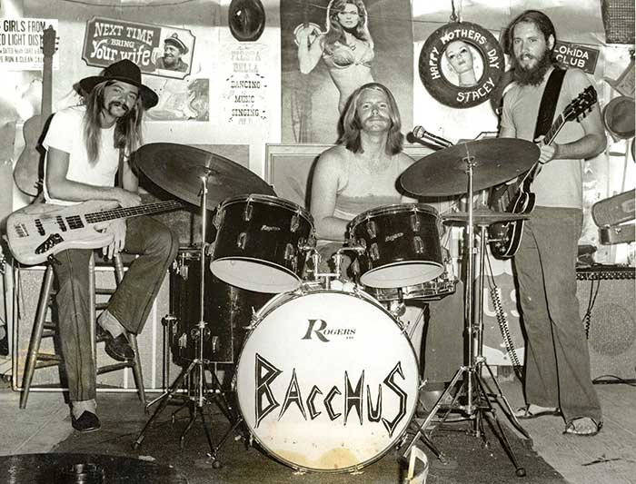 The band Bacchus at Captain Tony's Saloon