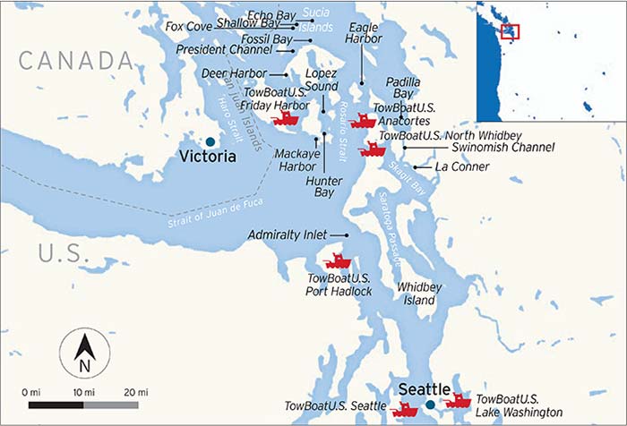 Pacific Northwest Loop map