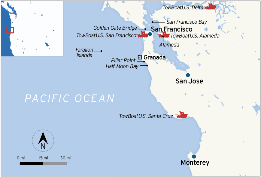 San Francisco Bay Loop map