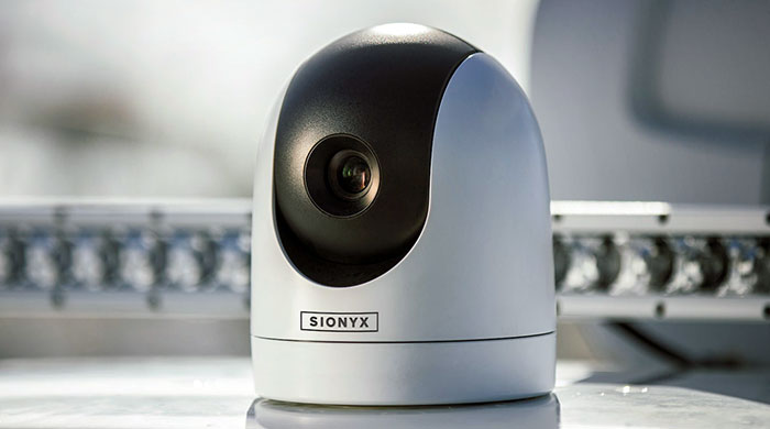 Product photo, SIONYX Nightwave ultra-low-light marine digital camera system