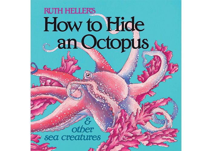 Cover of "How to Hide an Octopus" children's book featuring a large pink octopus