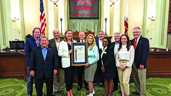 Proclamation of recognition presentation at the California Boating Congress