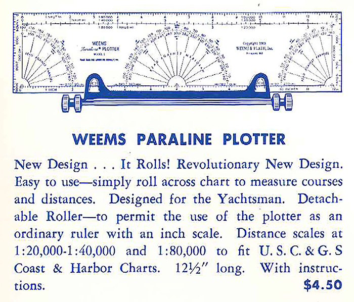 The original 1955 promotion for a parallel plotter that changed navigation.
