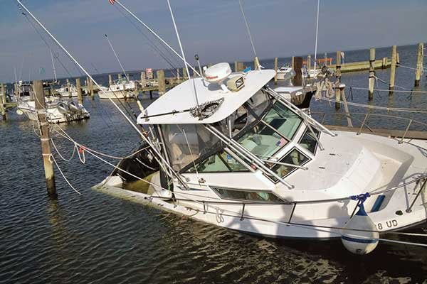 Based on an analysis of a year of sinking claims, boats sink at the ...